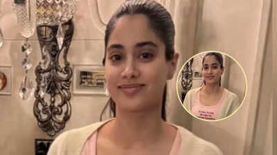 ‘Peddi’ actress Janhvi Kapoor’s picture in nightsuit with a cheeky caption goes viral: ‘If lost, please return to Shikhar Pahariya’ | Hindi Movie News