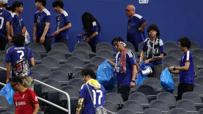 ‘It’s respect for everything’: Japanese fans win hearts again with touching FIFA World Cup tradition – Watch | Football News