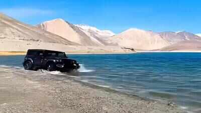 Off-roading is off limits: In a first, Ladakh fines tourists for driving into lake, chasing gazelle | India News