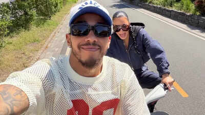 Kim Kardashian FINALLY makes romance with Lewis Hamilton Instagram official; CRASHES into F1 star on bike ride – WATCH |