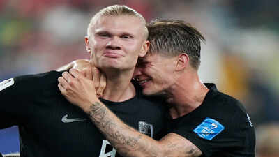 Erling Haaland enters Golden Boot battle with Messi and Mbappé after back-to-back World Cup braces for Norway | Football News