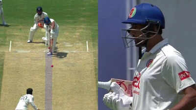 IND vs AFG: Mohammad Saleem Safi walks off without review as animated scenes unfold near Afghanistan dugout | Cricket News