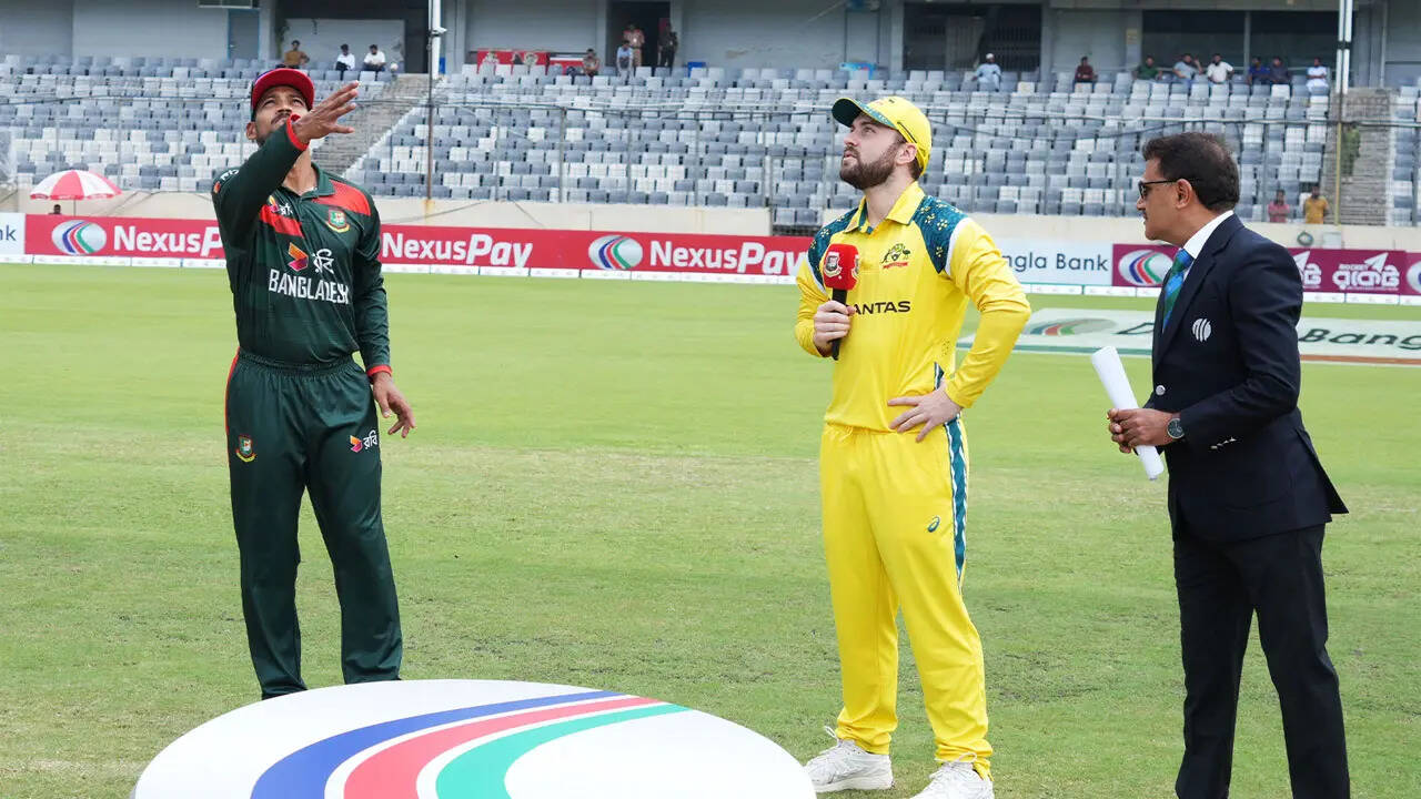 Bangladesh 41/1 in 7.4 Overs | BAN vs AUS Live Score, 3rd ODI: Bangladesh opt to bat against Australia