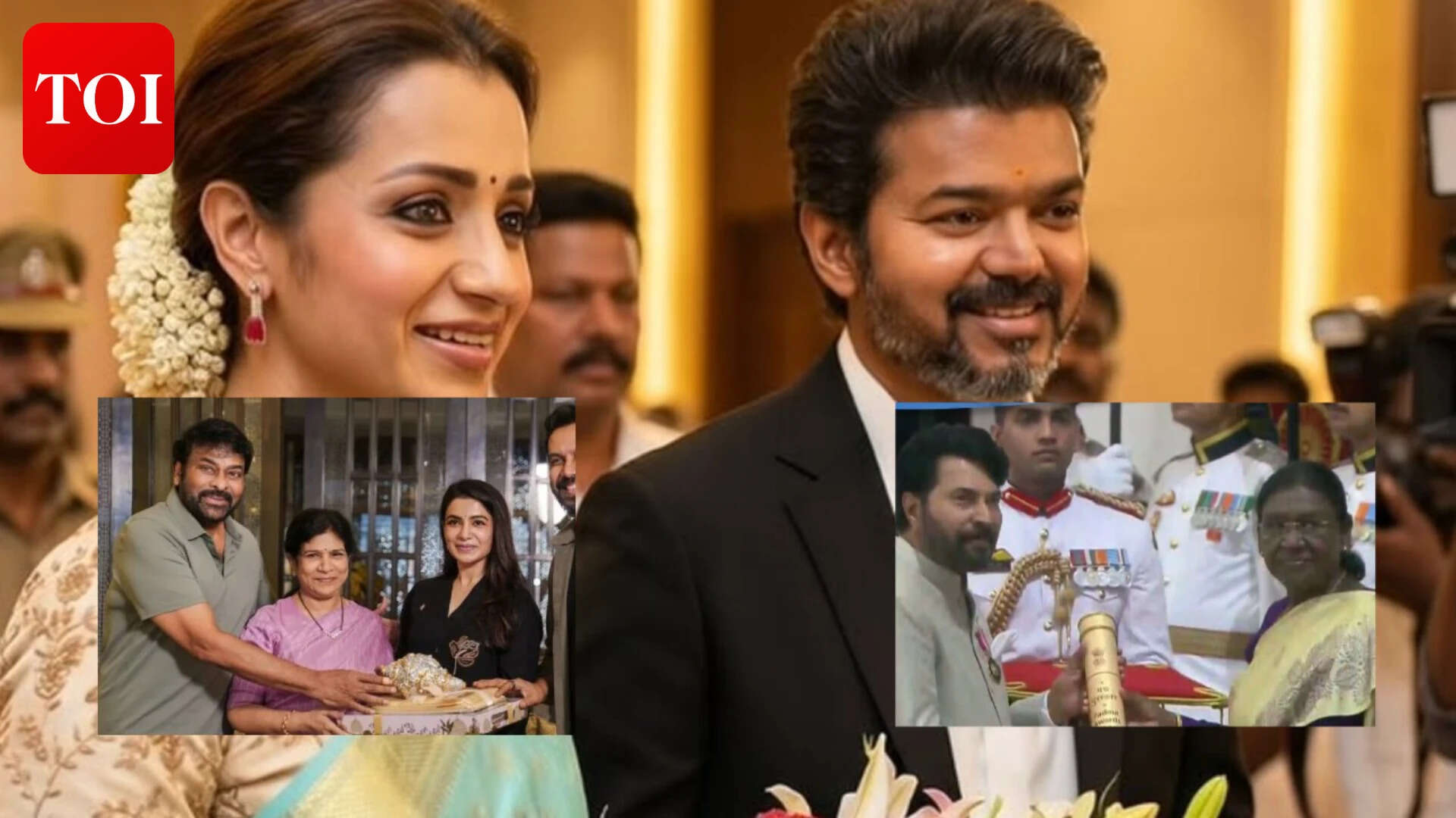 Trisha Krishnan’s birthday post for Vijay, Chiranjeevi gifts Samantha, Mammootty receives Padma Bhushan: Top 5 South stories of the day | Tamil Movie News