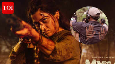 ‘Mysaa’: Rashmika Mandanna gives BTS glimpse from Rawindra Pulle directorial sets with funny ‘Blood Marks’ comment |