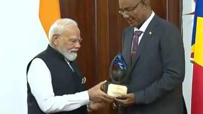 PM Modi Receives ‘Guardian of the Blue Horizon’ Award in Seychelles | India News