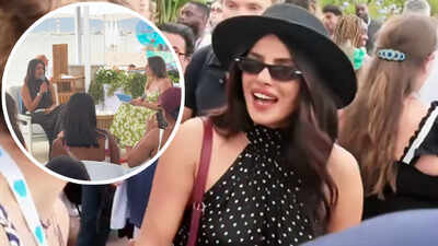 Priyanka Chopra shares her thoughts on ‘building legacy’; makes a style statement in polka-dots at Cannes event – WATCH |