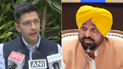 ‘AAP fabricated forensic report’: Raghav Chadha demands Punjab CM Bhagwant Mann’s resignation in video row | India News