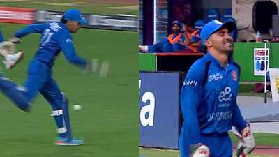 Bizarre scene in Chennai! Rahmanullah Gurbaz kicks ball to boundary, gifts Rohit Sharma four runs – Watch | Cricket News