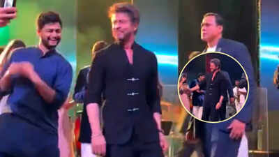 Shah Rukh Khan sets the dance floor on fire at Supriya Sule’s daughter Revati’s pre-wedding bash, grooves to ‘Koi Mil Gaya’ | Hindi Movie News