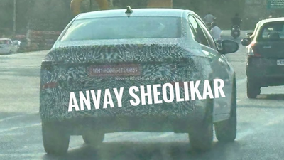 Skoda Slavia facelift spied testing again: Interior, design changes here