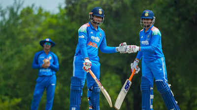 India A thrash Afghanistan A by 101 runs to storm into Tri-Nation A Series final | Cricket News