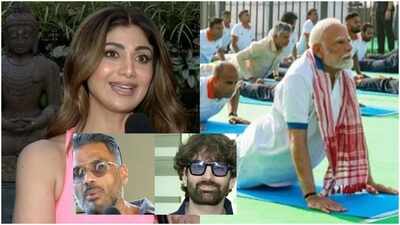 Suniel Shetty, Neil Nitin Mukesh, Shilpa Shetty celebrate yoga day; Call it a lifestyle shift | Hindi Movie News