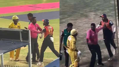 Watch: Tempers explode near dugout in thrilling T20 Mumbai League final at Wankhede | Cricket News