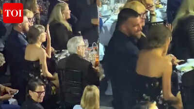 Travis Kelce joins Taylor Swift as she becomes youngest woman to be inducted into Songwriters Hall of Fame; couple dance to ‘Umbrella’, ‘Single Ladies’ – WATCH﻿ |
