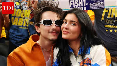 Kylie Jenner and Timothée Chalamet attend NBA finals games; match outfits in denim looks |