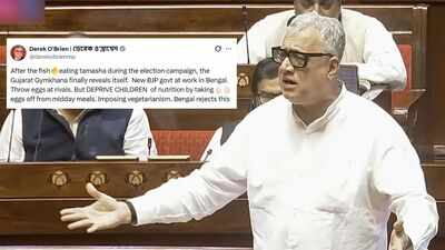 Bengal mid-day meal menu row: Derek O’Brien attacks BJP over reports of eggs being dropped | India News