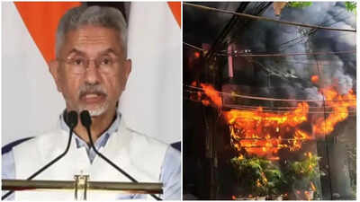Delhi Hotel Fire Deaths: ‘In touch with embassies’: Jaishankar condoles Delhi hotel fire deaths, says MEA assisting foreign victims | India News