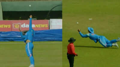 Vaibhav Sooryavanshi turns eagle to grab a stunner during India A vs Afghanistan A Tri-Nation one-day match – Watch | Cricket News