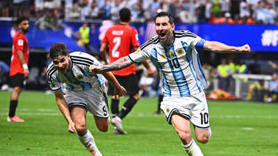 FIFA World Cup: Lionel Messi scripts history, surpasses Diego Maradona to become all-time assists leader as Argentina edge Egypt in R16 | Football News