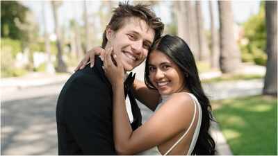 Mithun Chakraborty’s daughter Dishani Chakraborty says ‘I can’t wait to marry you’ in UNSEEN engagement pictures with fiancé Myles Mantzaris from LA |