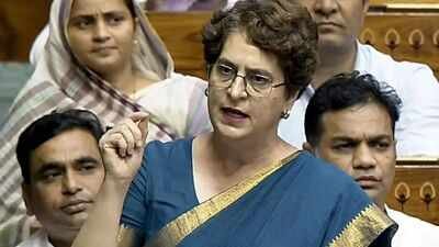 Priyanka’s ‘gaumutra expert’ remark stirs row, over 200 academicians slam LS MP | India News