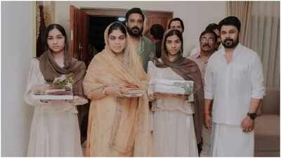 16 years after Cochin Haneefa’s passing, family moves into dream home; Dileep, Harisree Ashokan attend housewarming ceremony | Malayalam Movie News