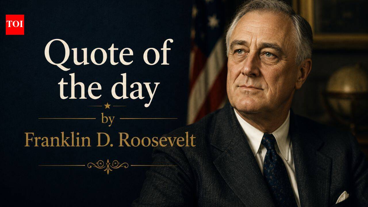 Quote of the day by Franklin D. Roosevelt: “Men are not prisoners of fate, but only prisoners of…” | World News