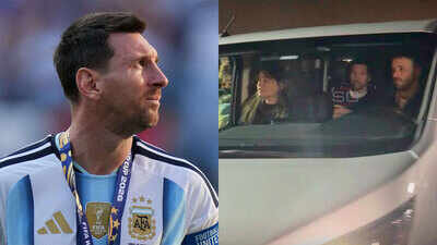 WATCH: Lionel Messi returns home to Rosario after World Cup heartbreak; fans wait hours for a glimpse | Football News