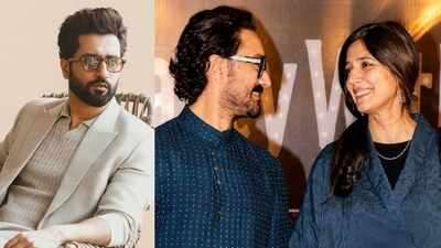 Vicky Kaushal reacts to Aamir Khan’s wedding with Gauri Spratt as the ‘Lagaan’ actor shares details of the big day with the paps at an event: ‘So happy’ |