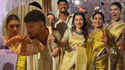 Khushbu Sundar: Is the man in the video Khushbu’s daughter Anandita’s boyfriend? Viral clip from Avanthika’s wedding sparks debate | Tamil Movie News