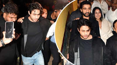 Aryan Khan makes rare public appearance at Raghav Juyal’s birthday bash; Shehnaaz Gill spotted holding hands with ‘Kill’ star – PICS |