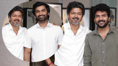 Atharvaa and Kavin meet Tamil Nadu CM Vijay ahead of their upcoming releases, share happiness on social media | Tamil Movie News