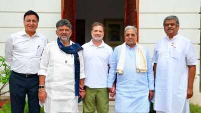 ‘Cabinet expansion very soon’: Congress hints at Karnataka reshuffle after Rahul-DKS meeting | India News