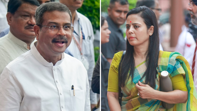‘Maybe education minister doesn’t know how to write letter of resignation’: Mahua Moitra takes dig at Dharmendra Pradhan amid student protests | India News