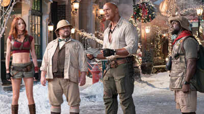 ‘Jumanji: Open World’ trailer reunites Dwayne Johnson, Kevin Hart, Jack Black and Karen Gillan for ‘one last game’; film sets up Christmas clash with Shah Rukh Khan’s ‘King’ |