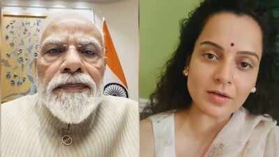 Narendra Modi: Kangana Ranaut takes inspiration from PM Narendra Modi, posts selfie video on Guru Purnima as she defends her ‘gutter chaap’ comment: ‘Sadak pe aake aap mere aaradhya ko gaali nahi de sakte’ | Hindi Movie News