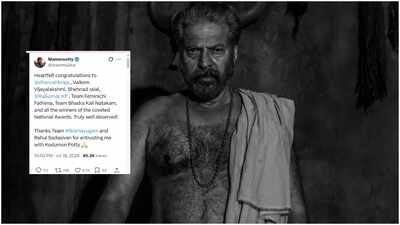Mammootty REACTS to 72nd National Film Awards win; thanks ‘Bramayugam’ team; congratulates fellow winners | Malayalam Movie News