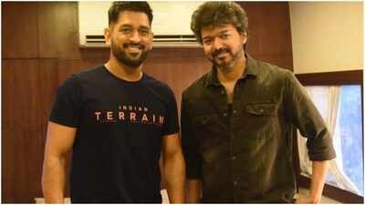 ‘May the whistles for you only grow louder’: Vijay wishes MS Dhoni on 45th birthday; Shares throwback pic | Tamil Movie News