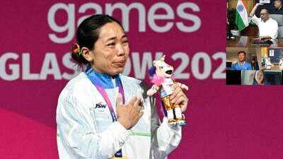 ‘We are proud of you’: Manipur CM Yumnam Khemchand Singh’s video call with Mirabai Chanu, Rishikanta Singh after Commonwealth Games medals – WATCH | Commonwealth Games News