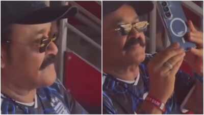 Mohanlal spotted at Argentina vs Switzerland FIFA World Cup quarterfinal: WATCH video | Malayalam Movie News