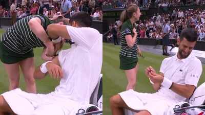 Hilarious! Novak Djokovic pranks ball girl, leaves Wimbledon crowd in splits – Watch | Tennis News