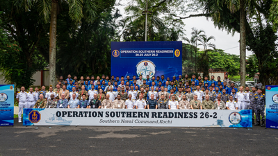 India hosts maiden Op Southern Readiness in Kochi, 26 nations join maritime exercise | India News