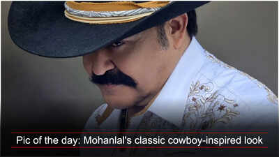 Pic of the day: Mohanlal’s classic cowboy-inspired look takes over social media; fans call him ‘The legend’ | Malayalam Movie News