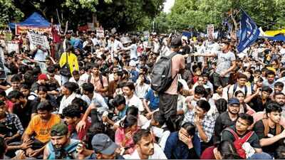 Opposition using protest to find political relevance: BJP | India News