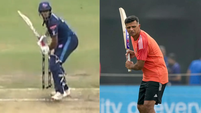 Rahul Dravid 2.0? Samit’s batting leaves fans stunned with uncanny resemblance to ‘The Wall’ | Cricket News