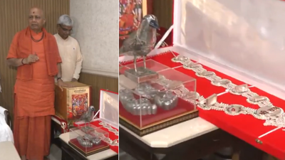 Watch: Trust displays ornaments of Ram temple, Rs 5 crore-worth Ramcharitmanas, says costly donations ‘safe’ | India News