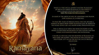 ‘Ramayana’ trailer POSTPONED due to students’ protest? Namit Malhotra announces ‘We will be launching our trailer globally at a later date’ ahead of Comic-Con debut |