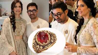 Aamir Khan’s wedding ring for Gauri Spratt required 256 hours of work 131 pairs of skilled hands, has an exceptionally rare natural ruby sourced from Madagascar |