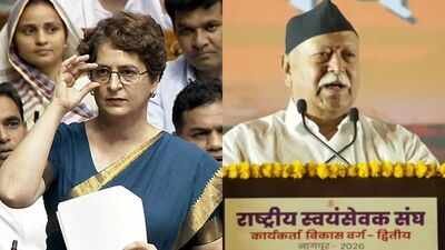 ‘They don’t need a certificate from you’: Priyanka hits back at RSS chief Bhagwat’s Gen Z outreach | India News